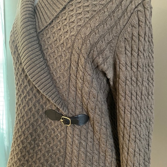 Calvin Klein Cable Knit Sweater Brown, Size L - Picture 2 of 4